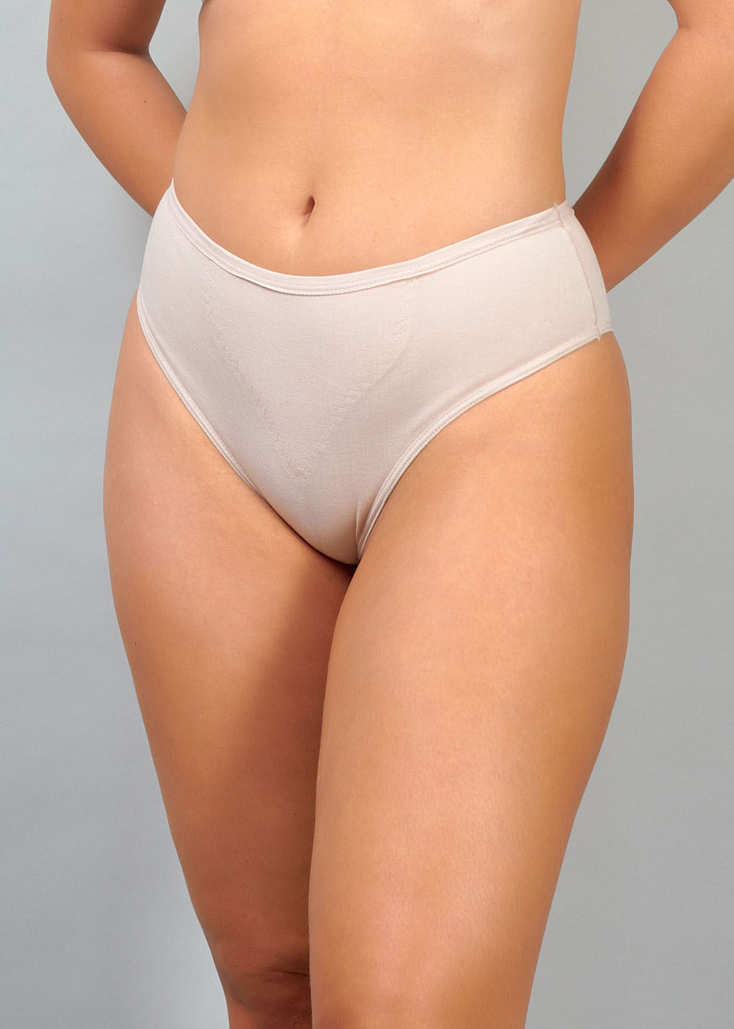Calcinha Cintura Alta Cavada Com Reforço Frontal Em Modal COLOMBE