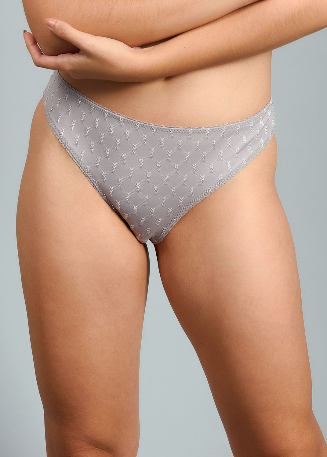 Calcinha Biquíni Em Microfibra Trabalhada Fio Lycra Paris POUSSIÈRE