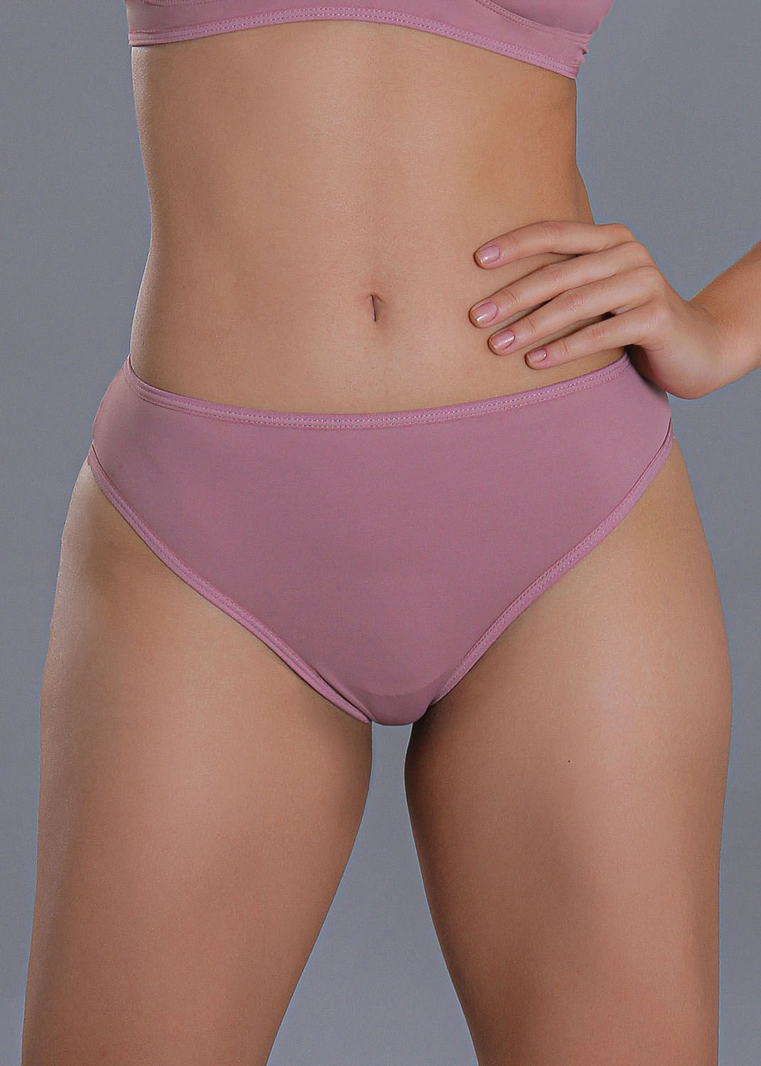 Calcinha Biquíni Fio Em Microfibra Com Fio Lycra Cotidien ROSE PASSÉ
