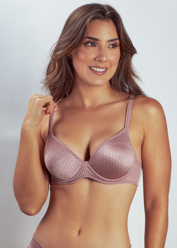 Sutiã Meia Taça Com Bojo E Aro Mondrian ROSE PASSÉ 44