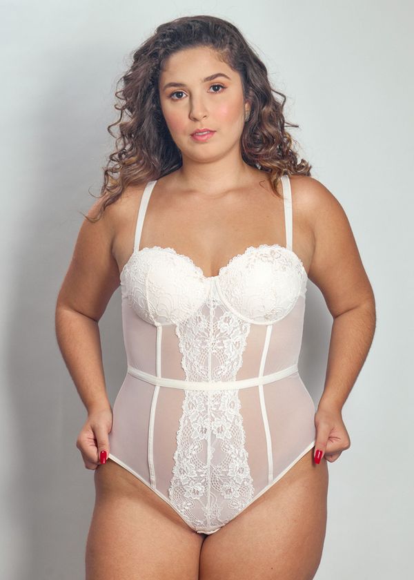 Body Em Tule E Renda Jasmine PERLE 48