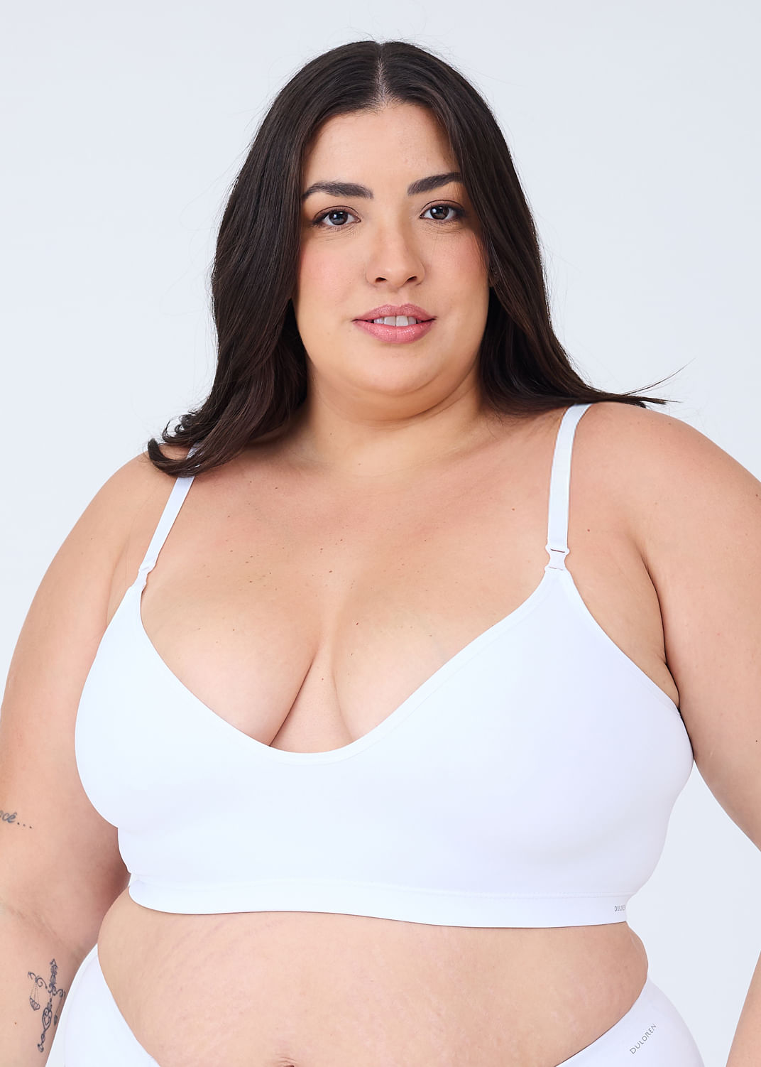 Sutiã Emana Sem Bojo Alça Versátil Emana Plus Size
 BRANCO