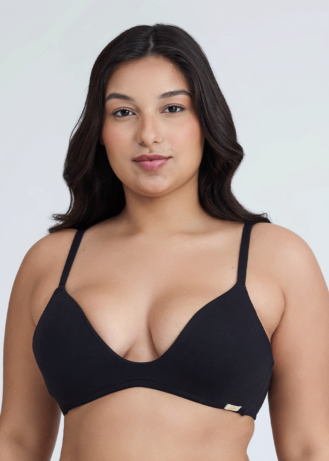 Sutiã Bojo Soft Sem Aro Em Algodão Egípcio Cleo PRETO