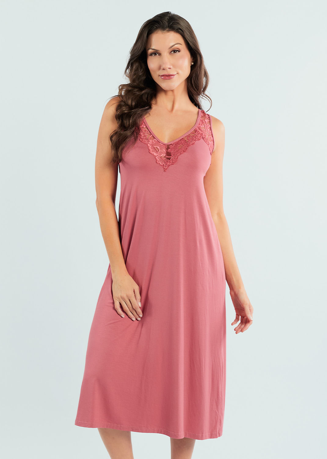 Camisola Midi Lili MAUVE BLOOM
